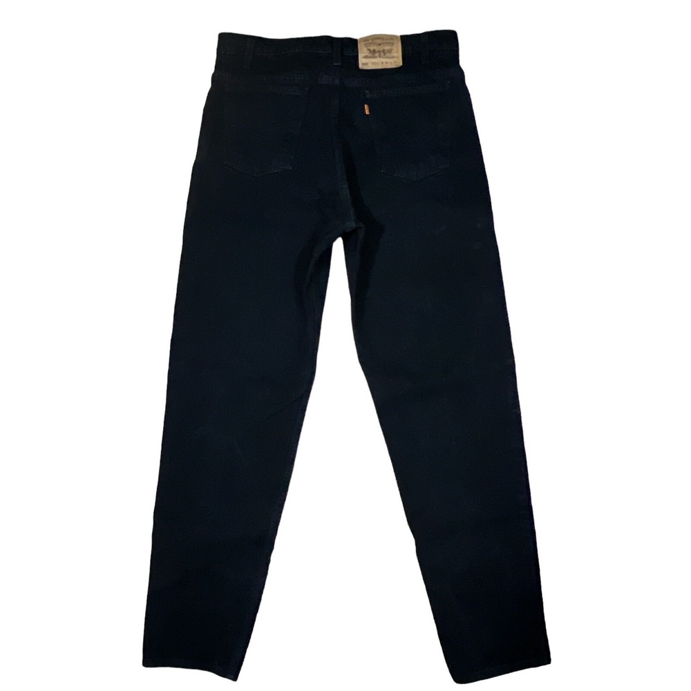 Vintage 90s Levis 550 Black Denim Orange Tab Jeans‎ 38 X 34 Excellent